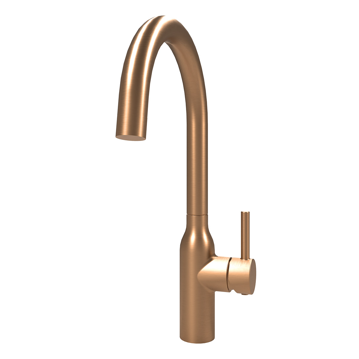 Eli single lever kitchen tap in copper