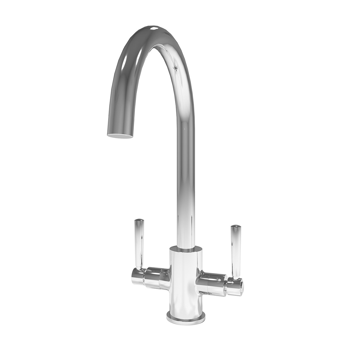 Noa dual lever kitchen tap in chrome